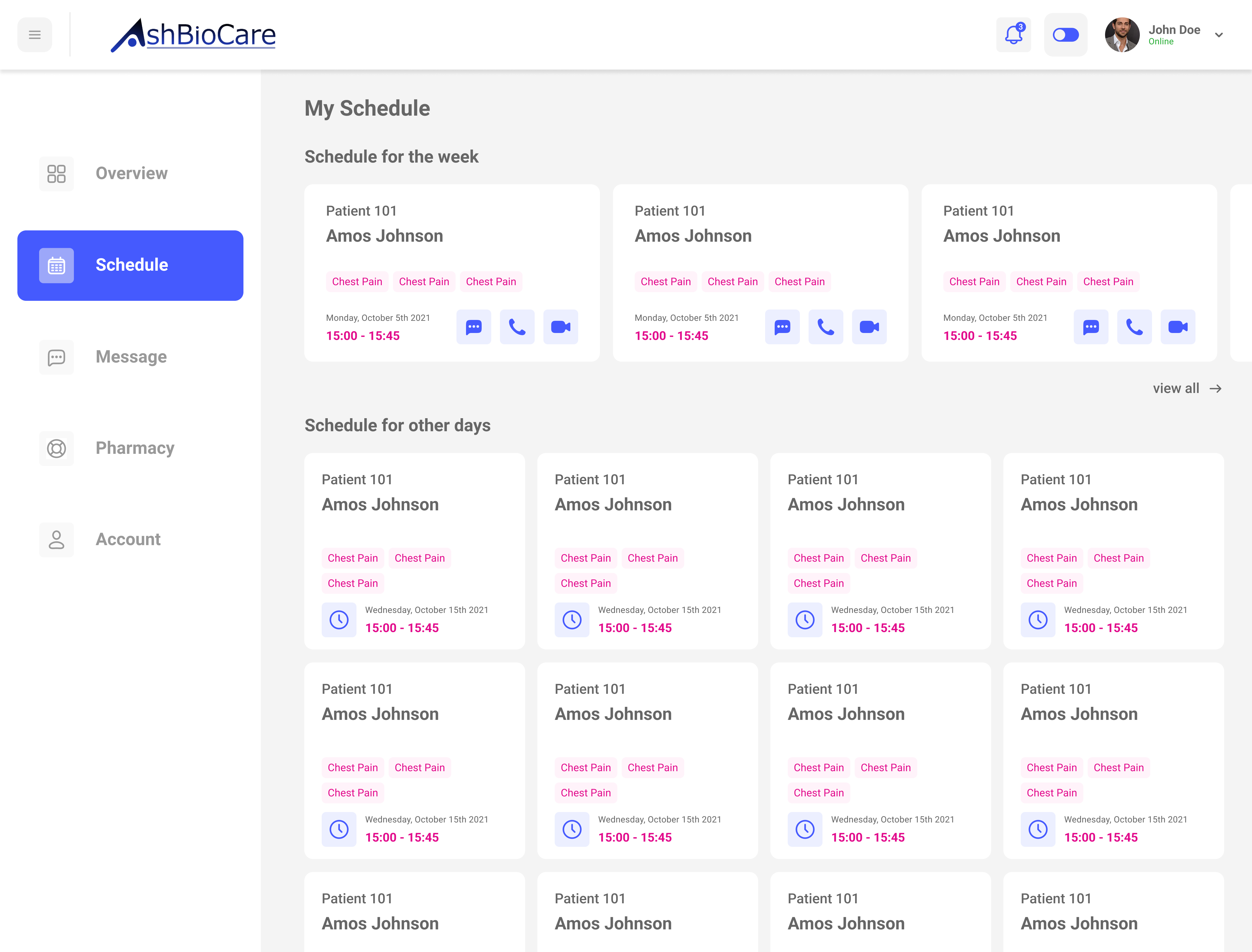 Telemedicine Interface